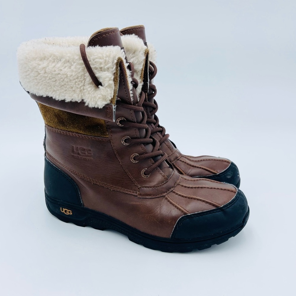 UGG® the Unisex Butte II Cold Weather Brown Suede Leather Waterproof Boots